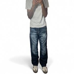 Vintage Y2K Big Star Pioneer Faded Contrast Stitch Bootcut Jeans